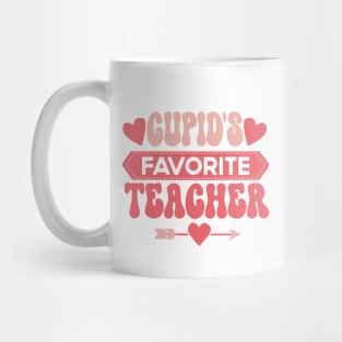 Cupid's Favorite Teacher, Funny Valentine Teacher Gift Mug